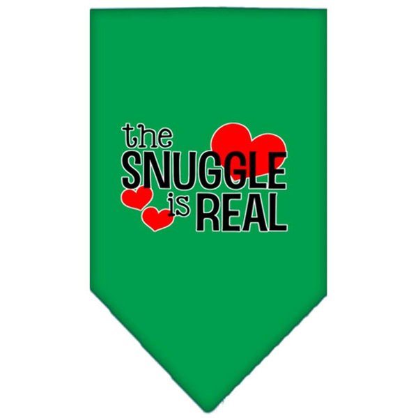 Mirage Pet Products The Snuggle is Real Screen Print BandanaEmerald Green Small 66-443 SMEG